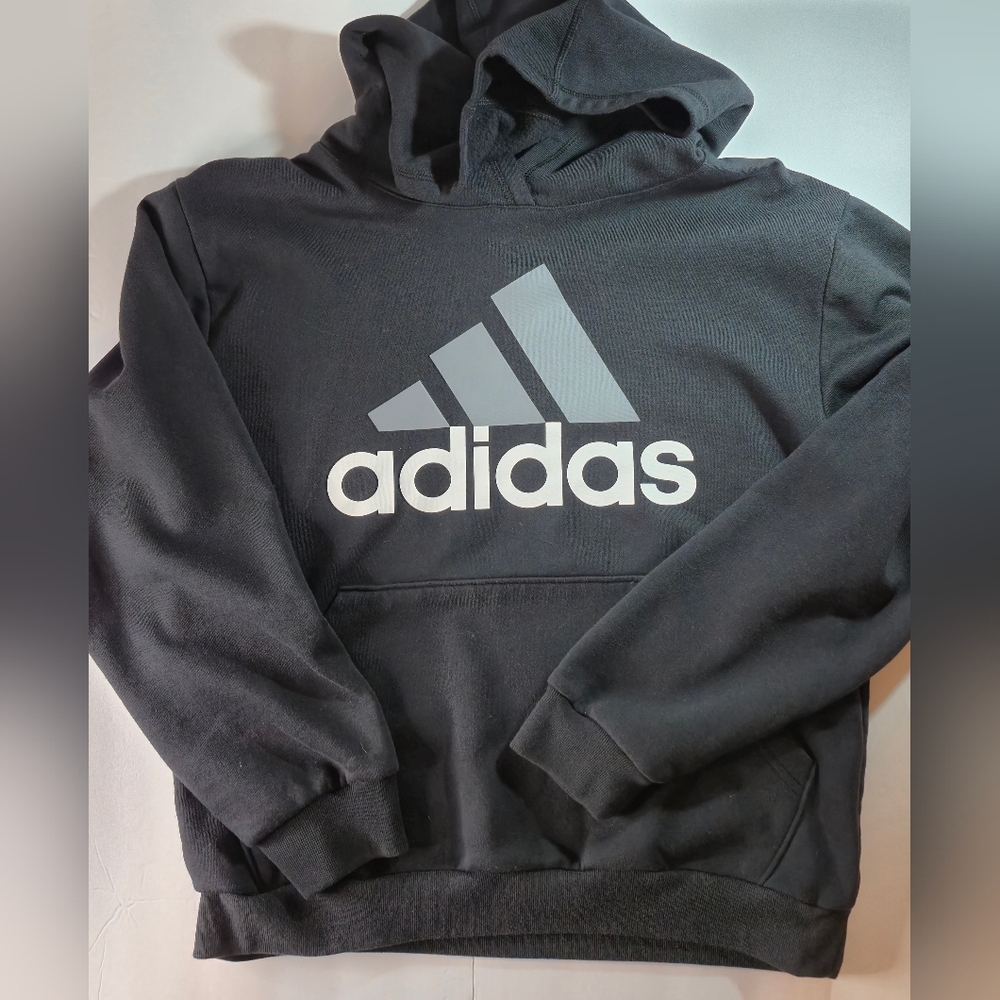 Adidas Black and White Regular Fit Top